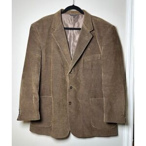 BOLZANO Uomo Collezione Mens 46R Brown Corduroy Blazer Jacket